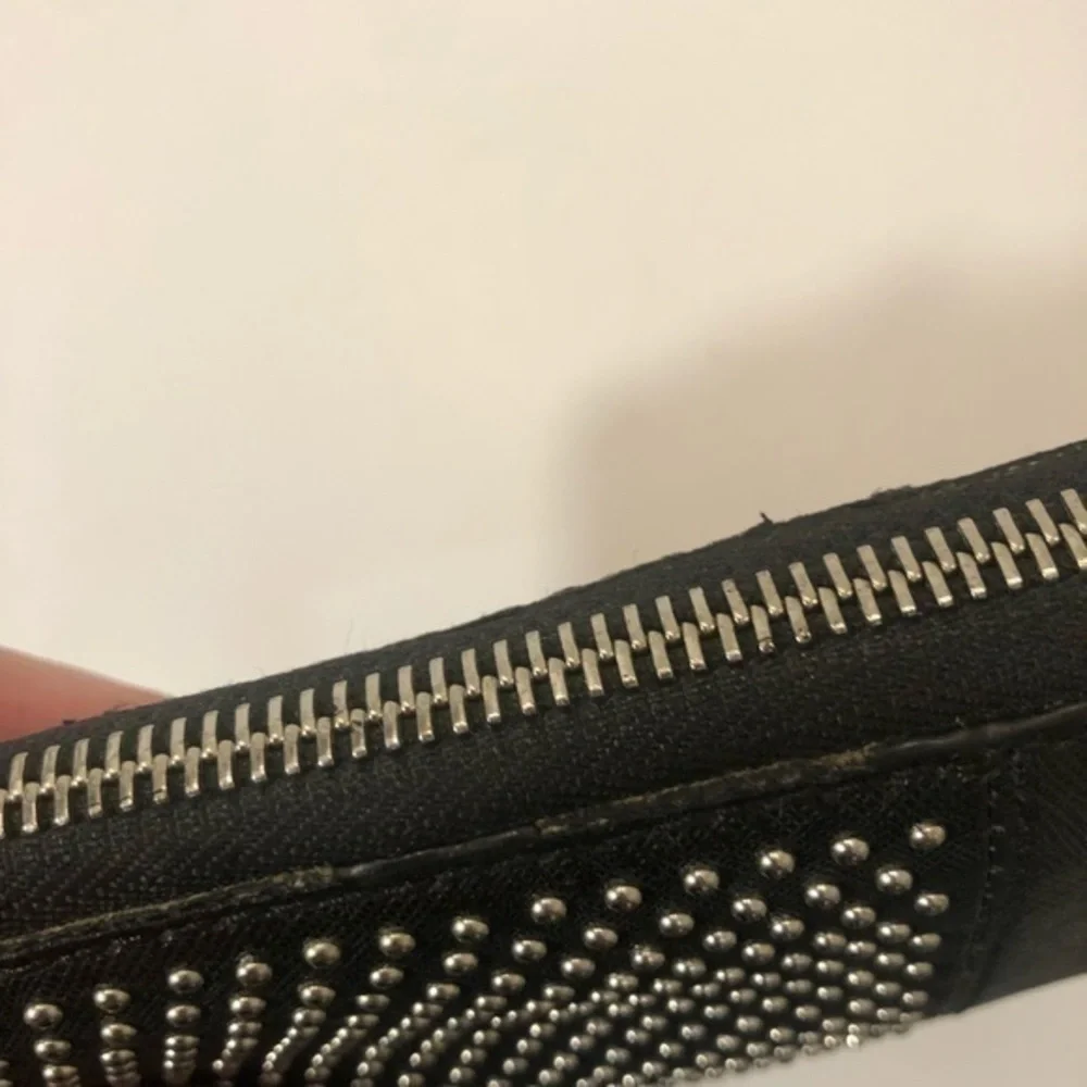 Michael kors black wristlet clutch micro studs